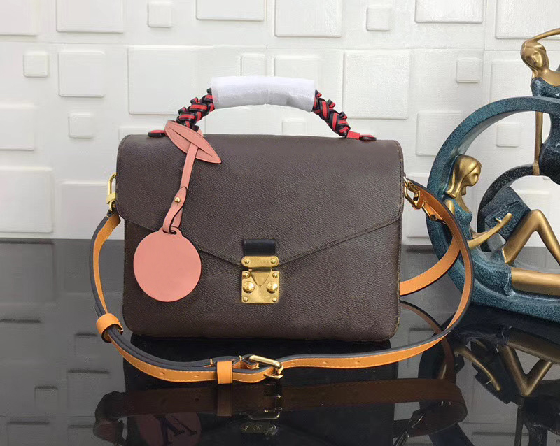 

2021 Fashion Handbag flower designer purse luxury lady leather bag high quality classic letter key coin, top original list M43984, Gold