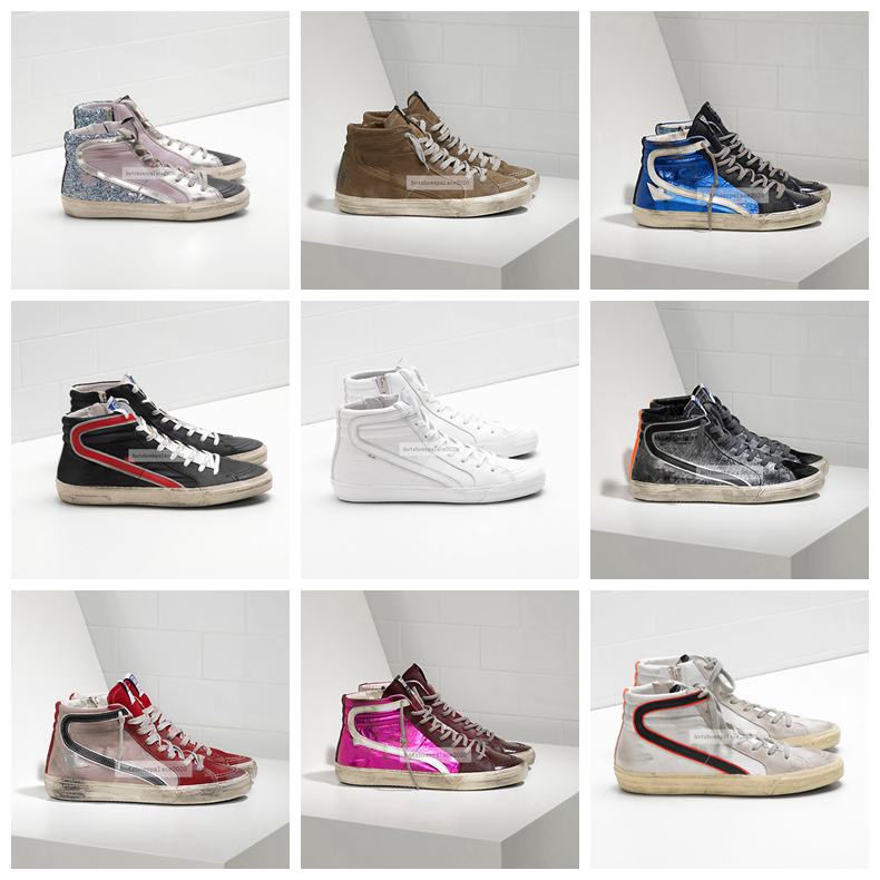 

Italian dress brand sneakers Golden BALL STAR classic white distressed dirty shoes goose designer Superstar men and women casual