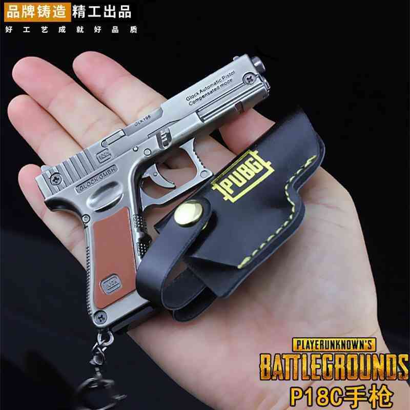 

escape p18c pistol jedi model key chain 9cm alloy weapon