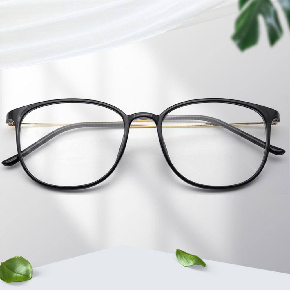 

kbt98379 Korean plate large nearsighted frame pure titanium Glass for female male students of literature and artI4TL, White;black