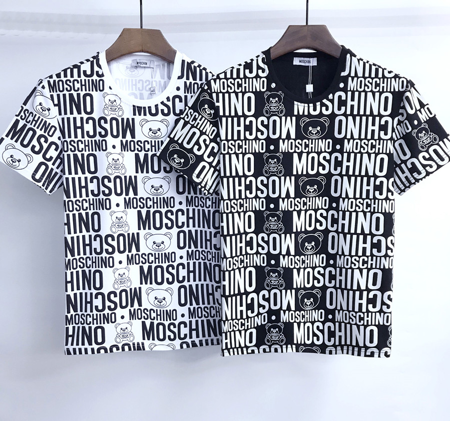 

2021summer men's t-shirt with letter pattern cotton couple wear breathable short sleeve m-3xl ..., White;black