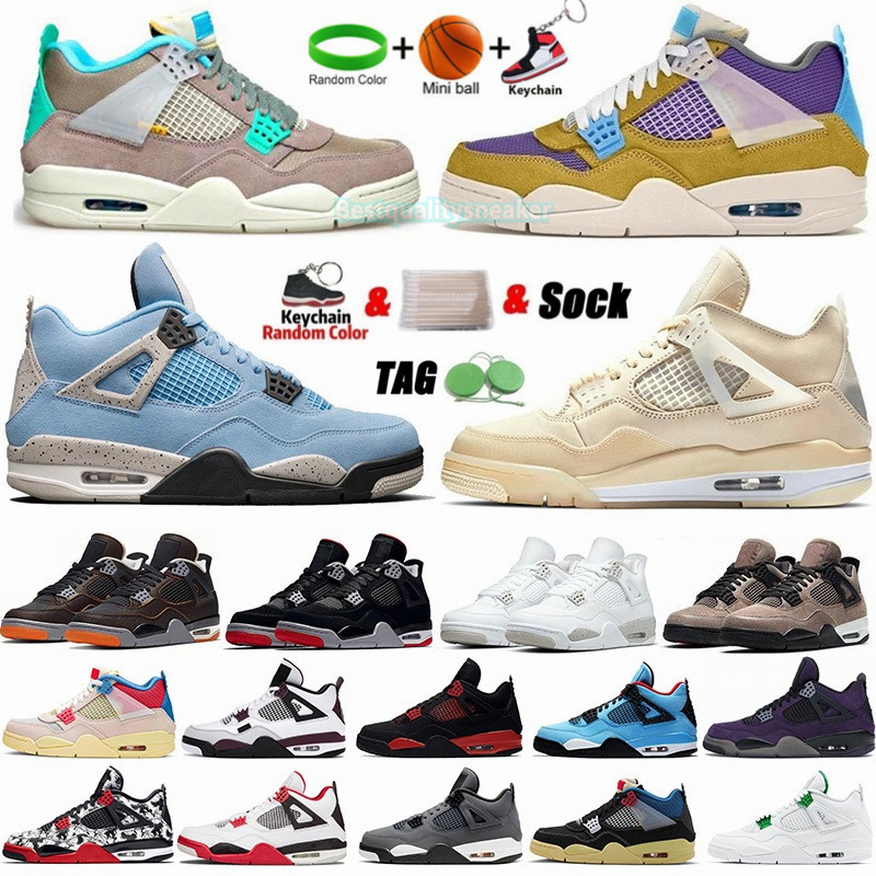 

MensBasketballShoes 4 4s Jumpman Shoes White Oreo 30th Desert Moss Taupe Haze Sail University Blue Black Cat Fire Red Bred Womens Trainers Sports Sneakers Mens, 15