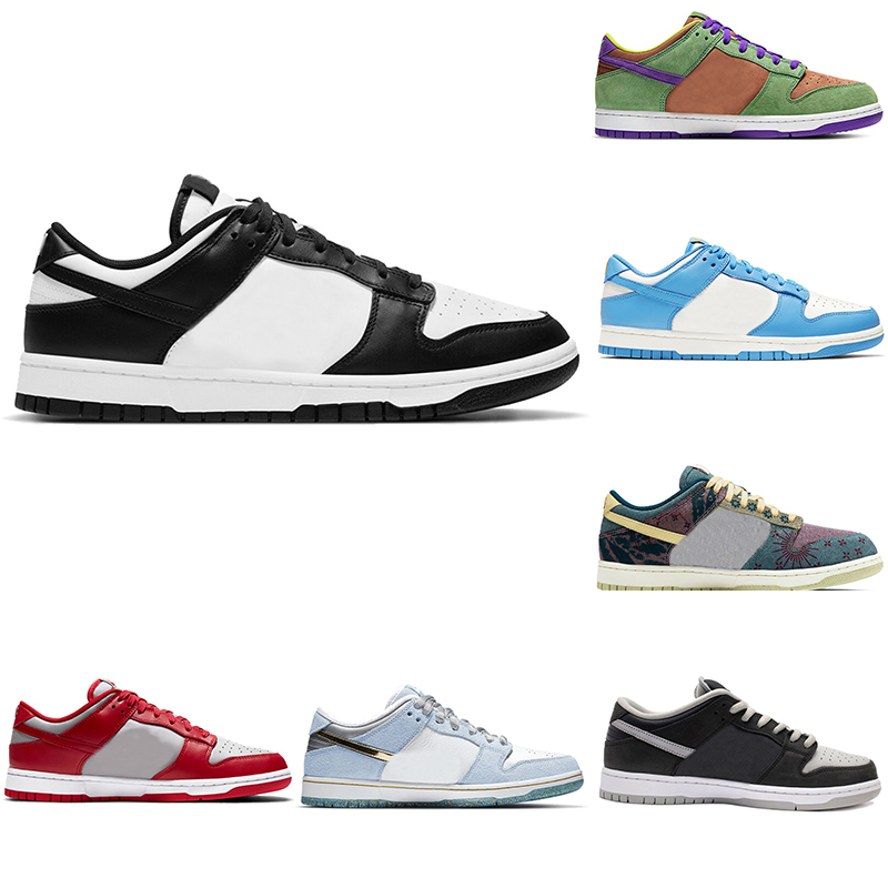 

2021 Dunk Low White Black Men Women Running Shoes Medium Grey Shadow UNC Community Garen Sneakers Trainers, Michigan