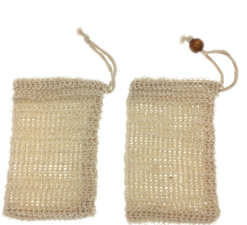 

9 x14cm Making Bubbles Soap Saver Sack Pouch Storage Bag Drawstring Holder Bath Supplies
