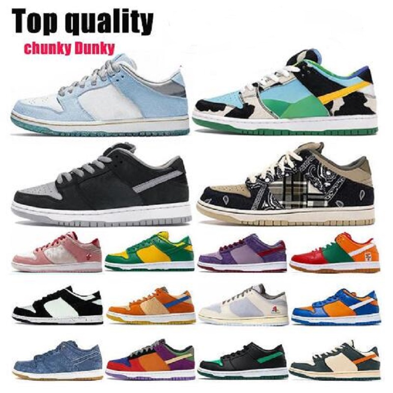 

2021 SB shadow dunky Chunky mens casual shoes Dunks Travis Scotts viotech plum panda pigeon LX Canvas white grey instant Low men women sneakers, Color 11