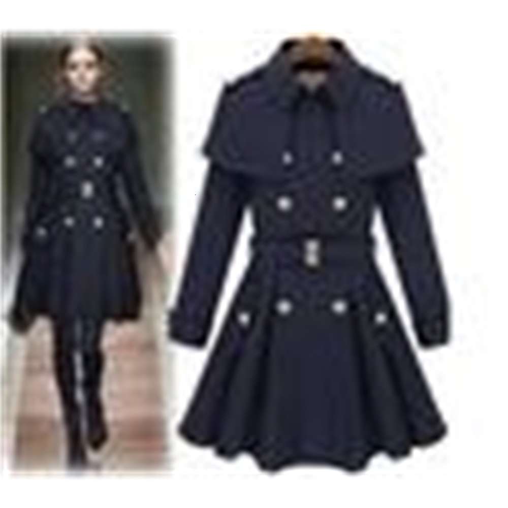 

new monde slim women's coats women's trench coats women's coats Women Outwear Cape-style woolen coat, Tan;black