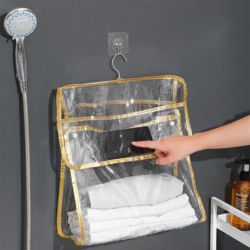

Storage Boxes & Bins Bathroom Clothes Organizer Waterproof Hanging Bras Underwear Bags Transparent TPU Wash Makeup