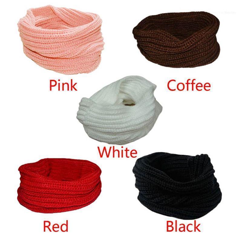 

Women's Auturm Winter Warm Knitted Scarves Circle Cable Wool Blend Thick Cowl Neck Scarf Wrap Multi-purpose Bufandas1