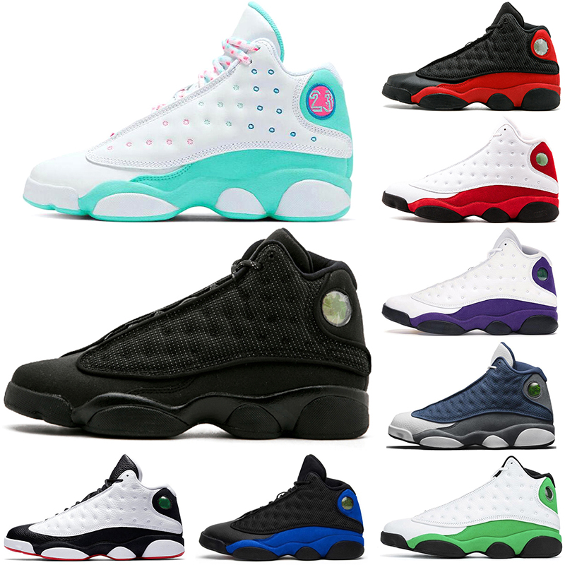 

2021 men 13 13s baketball shoes jumpman Atmosphere Grey Aurora Green playground Hyper Royal He Got Game Flint court purple Chicago outdoor sports sneakers