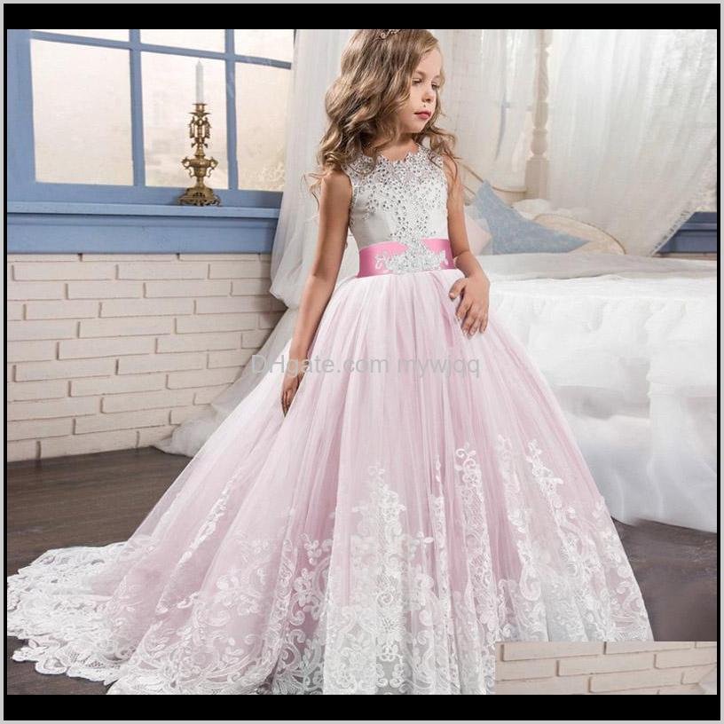 

Baby Clothing Baby, Kids & Maternity Drop Delivery 2021 Girls Wedding Flower Girl Dresses For Princess Ball Gown Elegant Birthday Party Eveni, Red;yellow