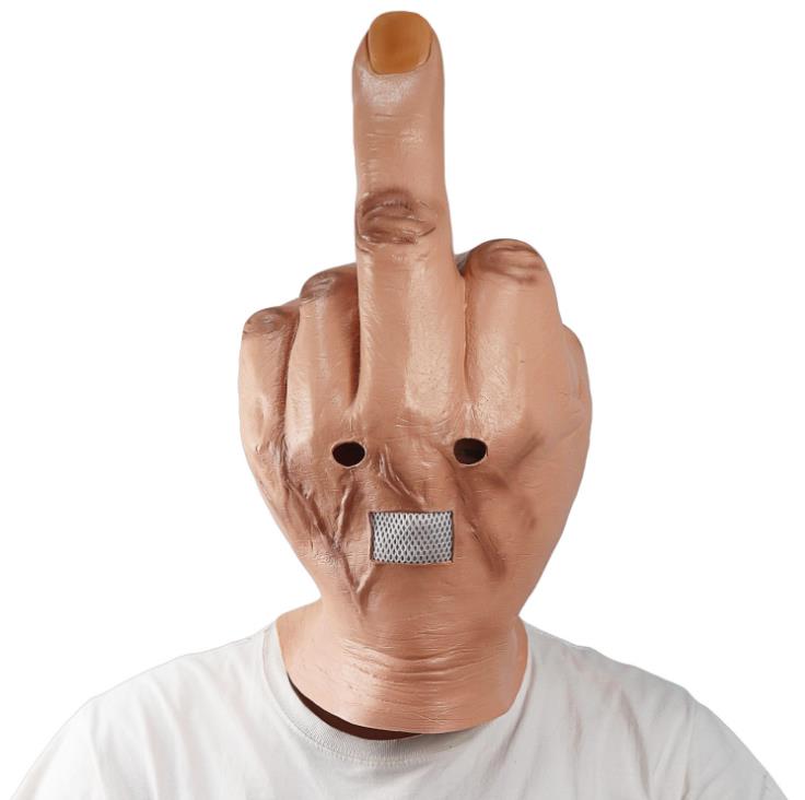 

Party Mask Halloween Funny Toy Bar Finger Props Super Soft Adult Face Masks Creepy Decoration