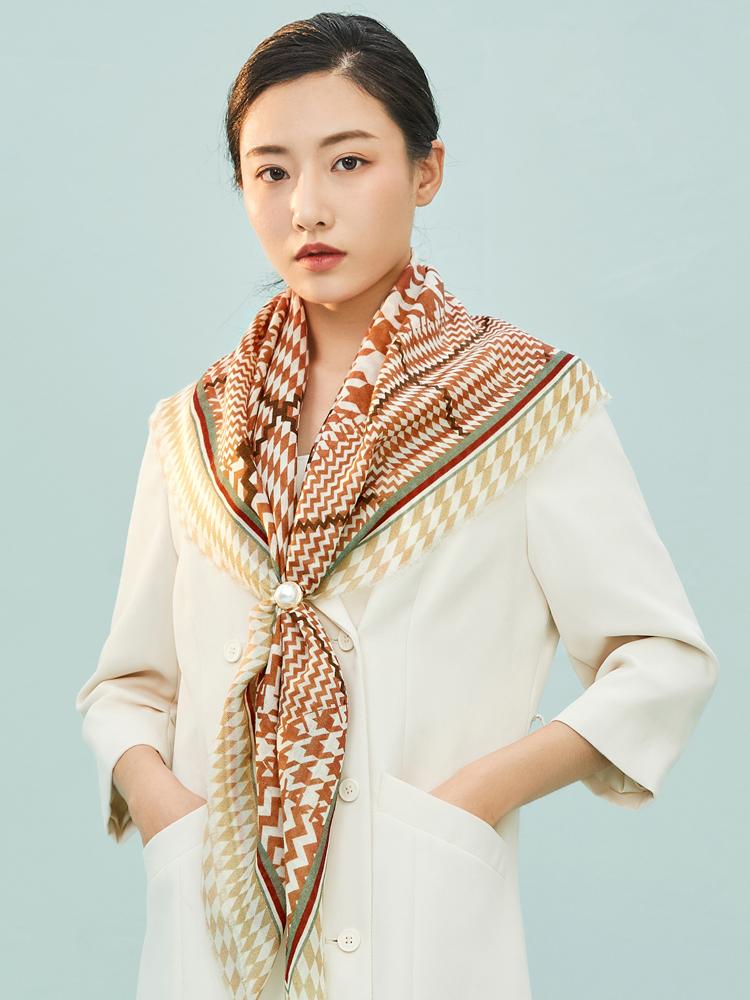 

Scarves The Fashion Thin Wool Scarf Gift Spring Autumn Curve Shawls Winter Women