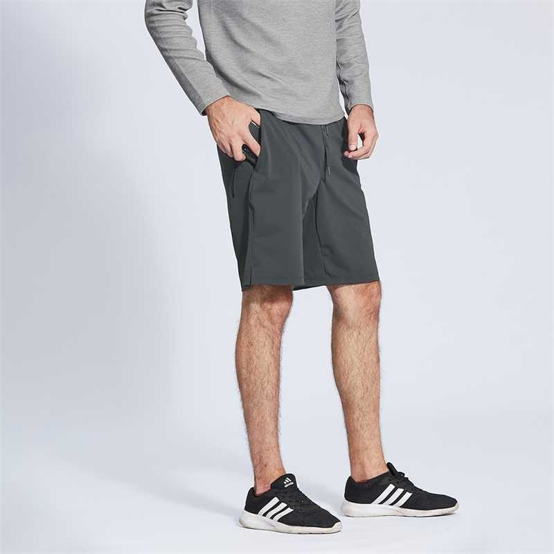 

Lu men's shorts sports fitness Capris fast dry light elastic summer t.h.e * 9 unlined lace up, 07 graphite grey