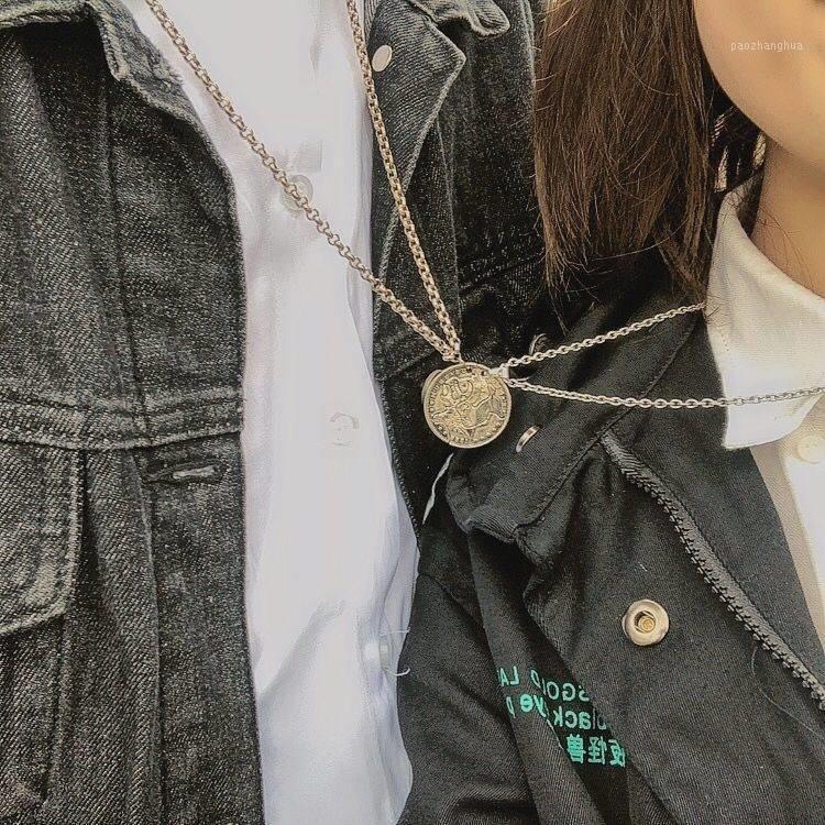 

Chains All The Way A Deer Have You Lovers Necklaces Men Women Friend Pendant Girlfriend Gift Sweater Chain 1 Pair Stitched Pattern, Silver