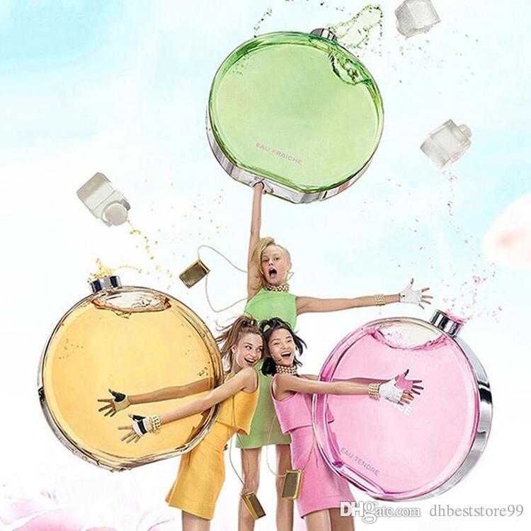 

Perfume for Women Fresh Fragrance Lady Spray Pink Green Yellow 3 colour EDT Floral Fruity Notes 100ml Fast Free Delivery