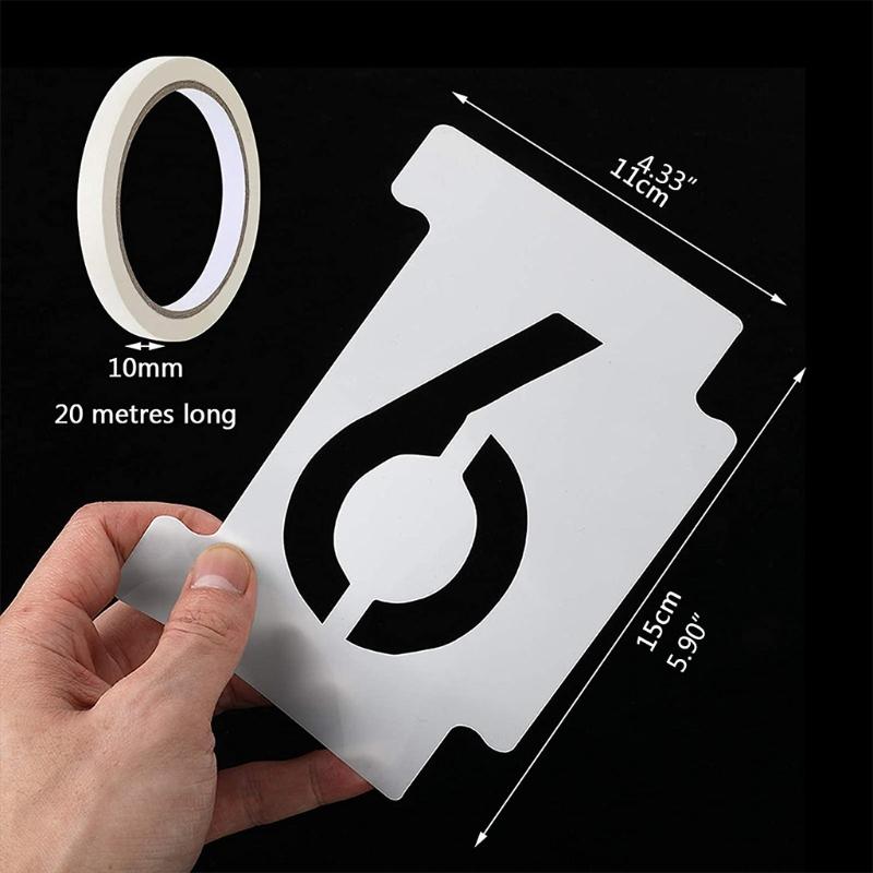 

Gift Sets W3JD Alphabet Number Stencils 4 Inch 26 Pack Letters Numbers Stencil Templates With Signs For Painting Reusable Lette
