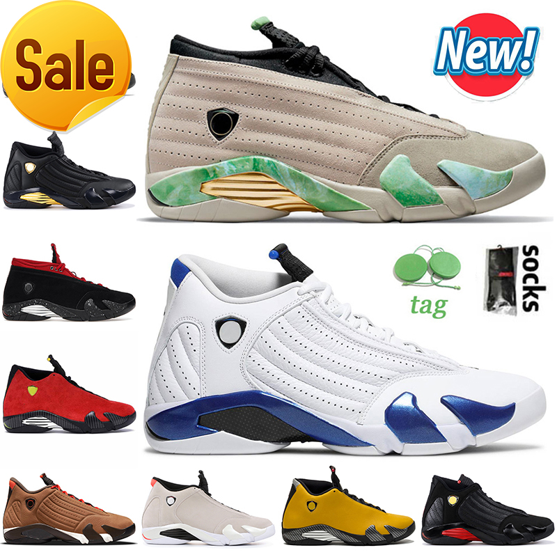 

High Quality 2021 New 14 14s Basketball Shoes Mens Trainers Fortune Hyper Royal Gym Blue University Gold Red, B3 gym red 40-47