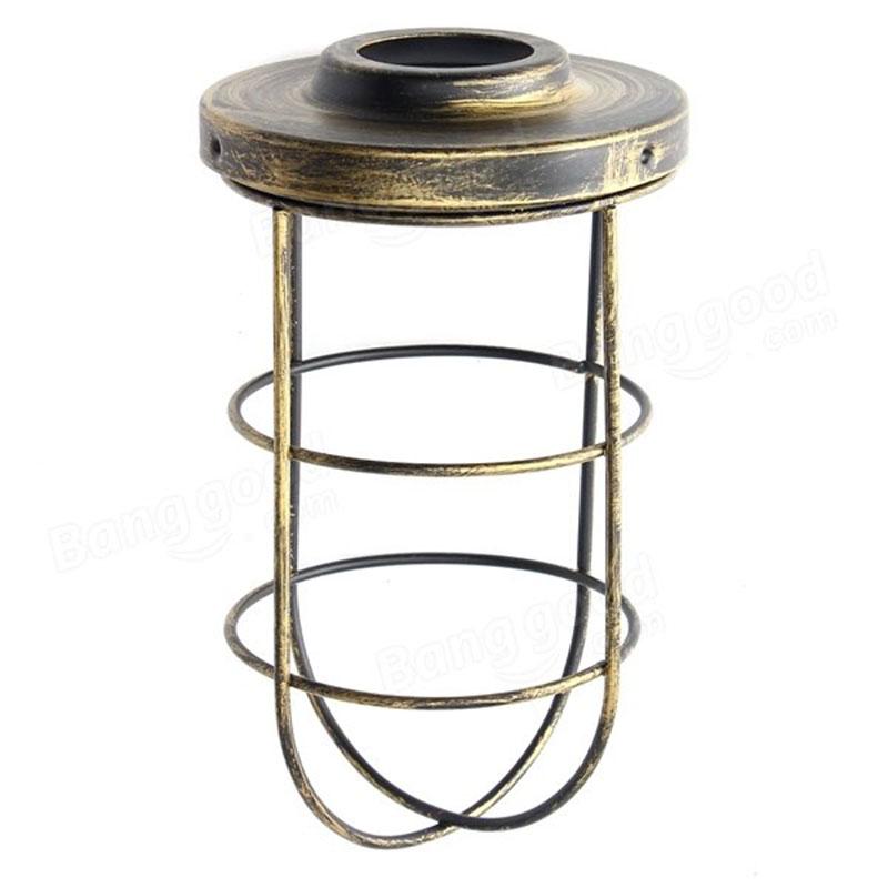 

Lamp Covers & Shades Bulb Cage Guard Iron Vintage Ceiling Shade Light
