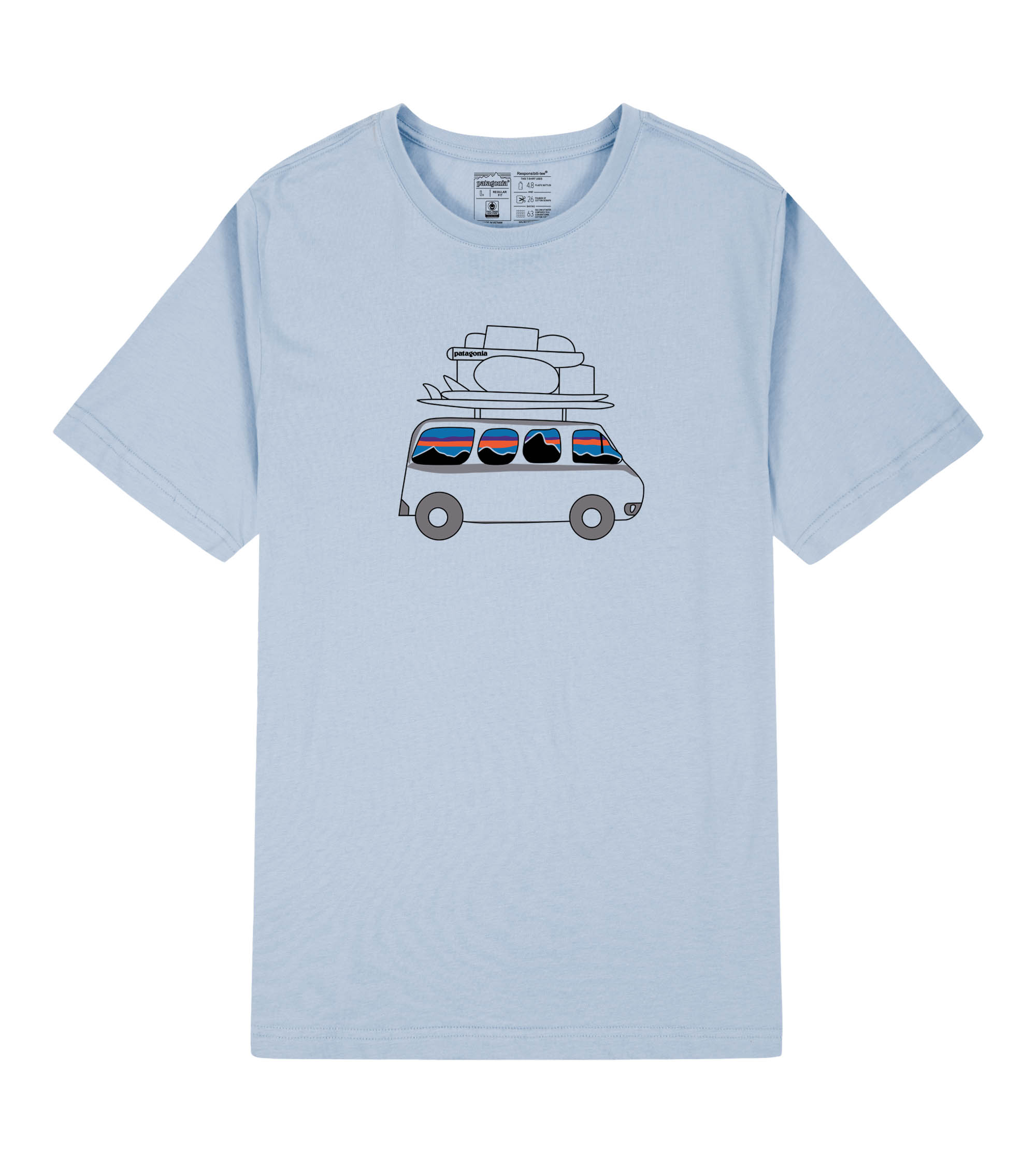 

Summer patagonia T-shirts Designer luxury for Mens cotton print t shirt fashion Casual round neck Tee Top Tshirts, Ivory