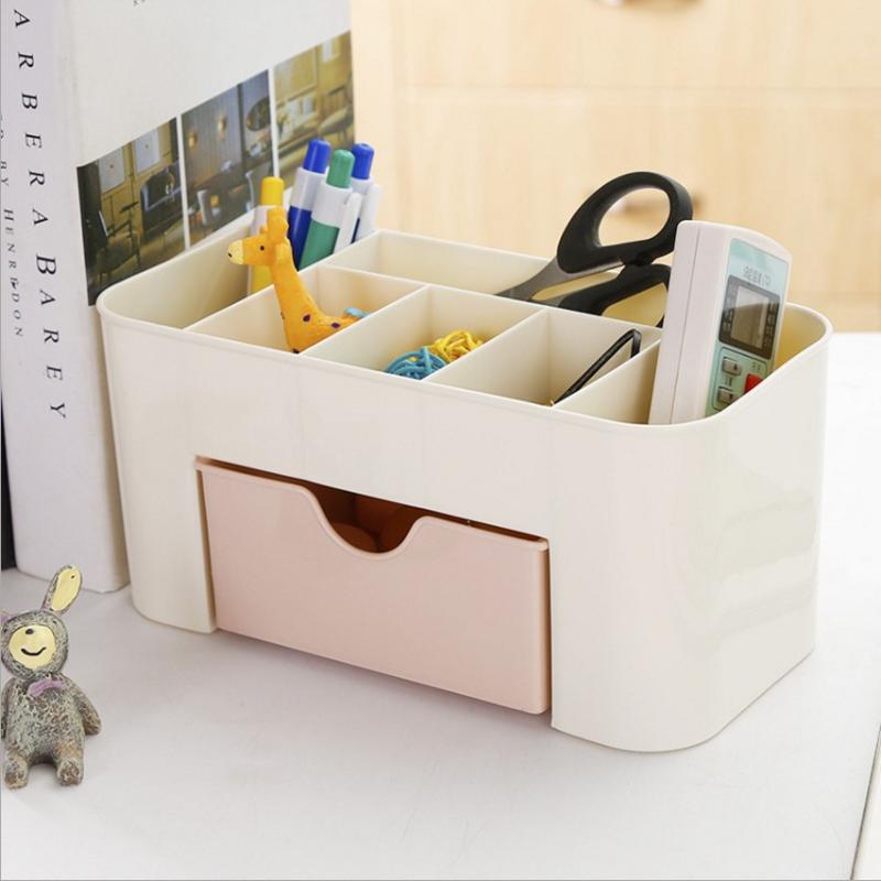

Storage Boxes & Bins Double Layer Makeup Desktop Organizati Box Cosmetic Drawers Jewelry Display Case Container Organizer