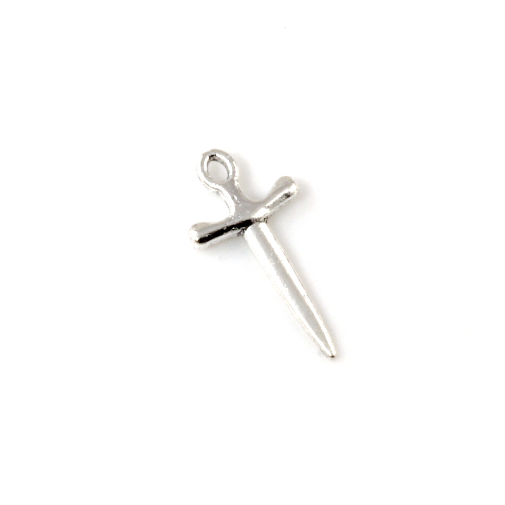 

500Pcs Alloy Cross Sword Charms Pendants For Jewelry Making Bracelet Necklace DIY Accessories 9.5X20.5mm A-247
