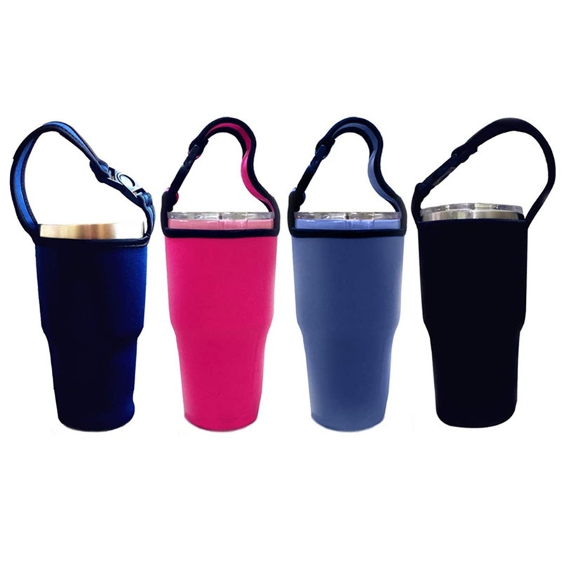 

30oz ice bully cup holder handle neoprene Tumbler Cup Holder, Black