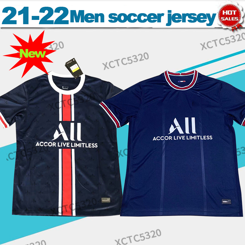 

2022 Paris Soccer Jersey MBAPPE VERRATTI ICARDI blue Fans version men football shirts Customized S-2XL, Black;yellow