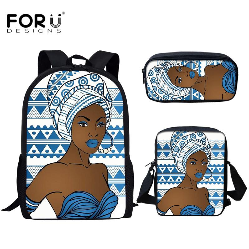 

Fashion Women Backpack For School Teenagers Girls Afro Printing Student Bags Bookbags Mochila Escolar