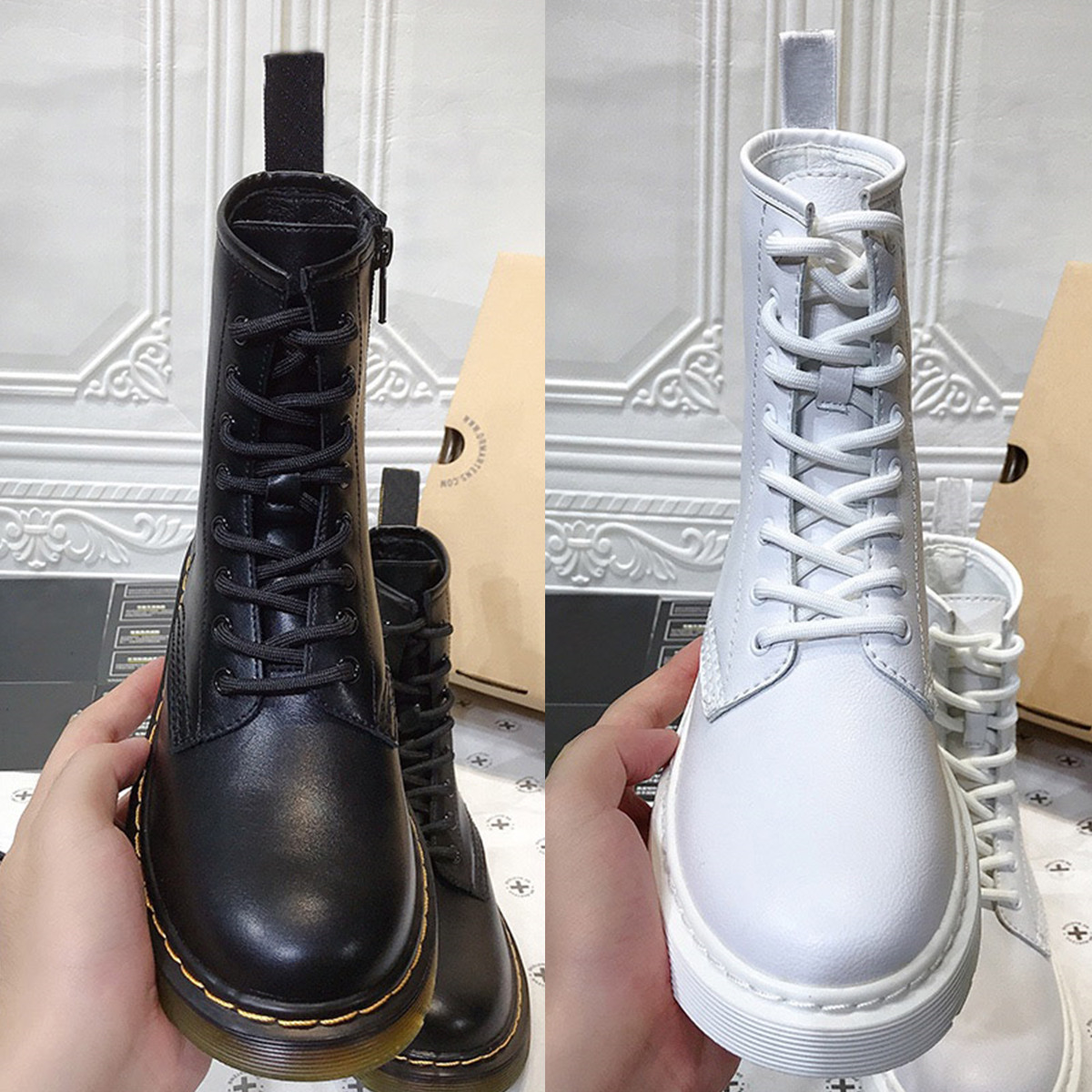 

The new Boots Winter Women Ankle Black Autumn Warm Fur Motorcycle Non-slip Waterproof Female Platform Shoes Snow Boot high quality 2021