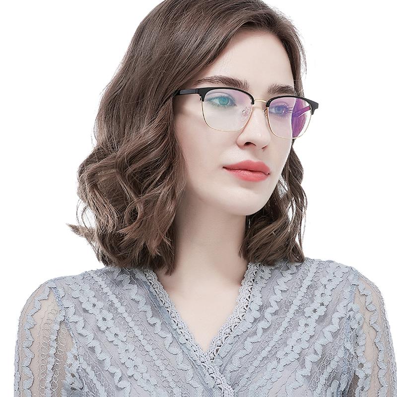 

Fashion Sunglasses Frames Metal Glasses Frame Women Men Vintage Square Eyeglasses Optical Myopia Prescription Spectacle Clear Lens Eyewear O