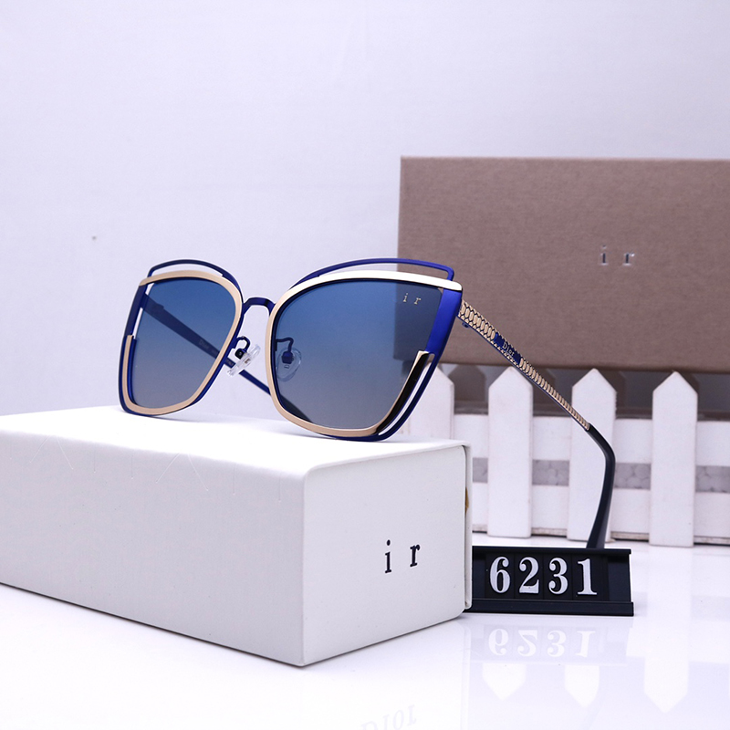 

Womens Designer sunglasses Fashion classic attitude sunglass Full frame square metal Mens sun glass style Outdoor Driving WITH Box 2202141D
