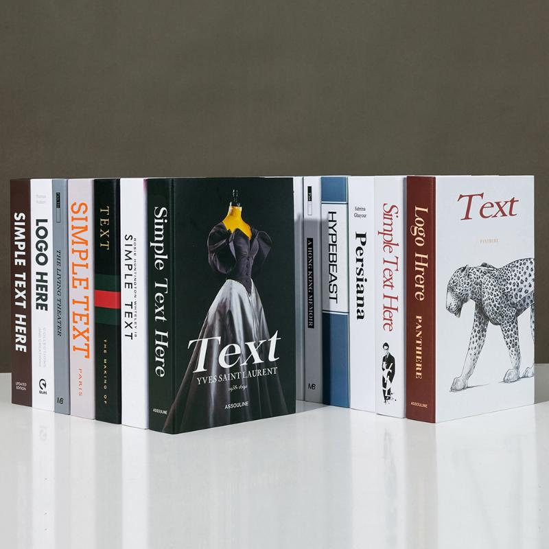 

Decorative Objects & Figurines Luxury Fake Books For Decoration Home Accessories Decor Coffee Table Designer Fashion Living Room