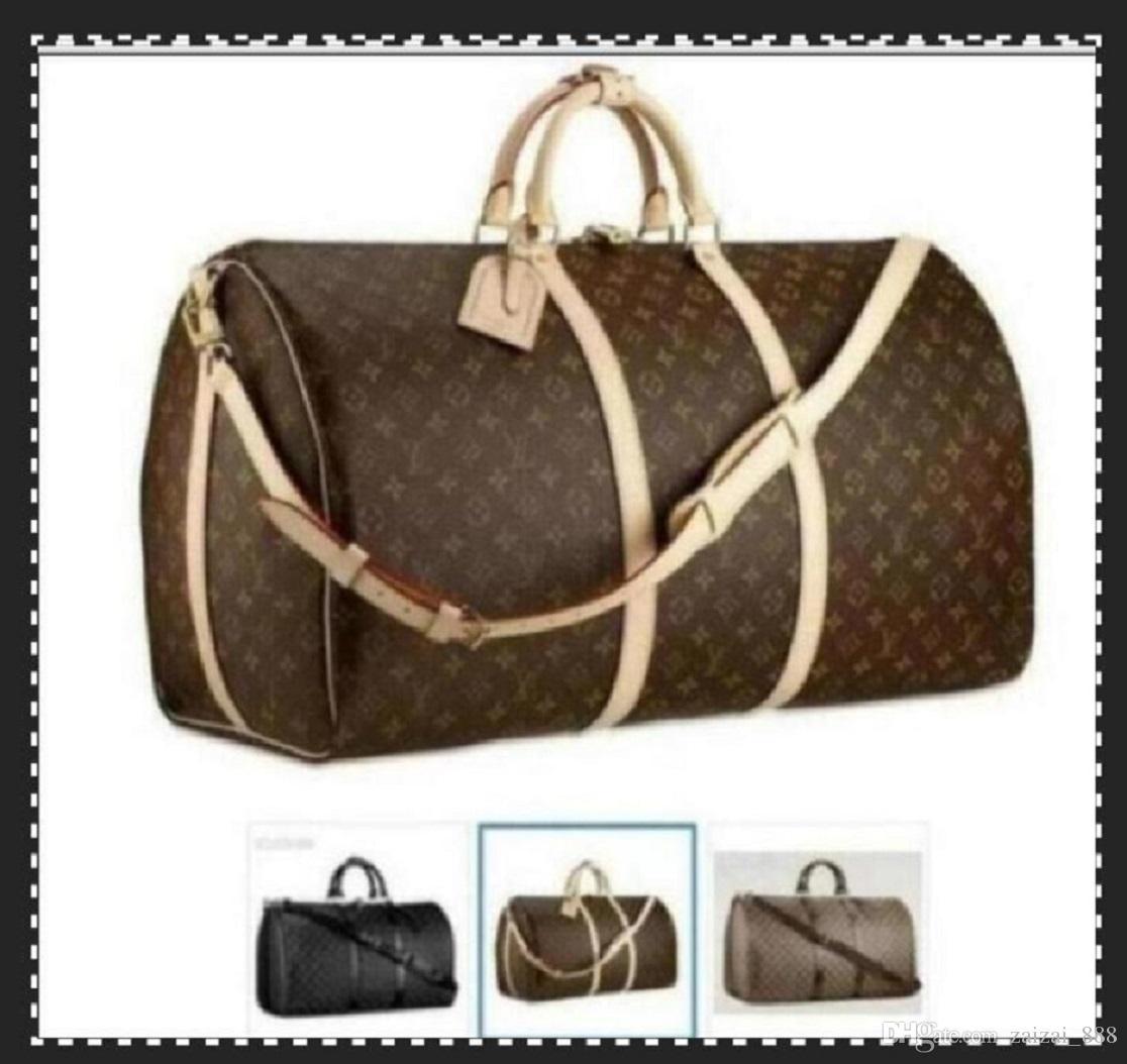 

LVLouisBagVitton 55cm DUFFLE Man Travel Bag Men's Duffel Backpack Outdoor Luggage bag Male Messenger Bags