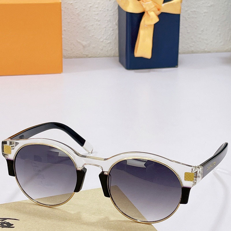 

21SS Designer Sunglasses 0738 mens or womens fashion casual shopping round lens sun glasses black frame outdoor travel UV400 protection belt box