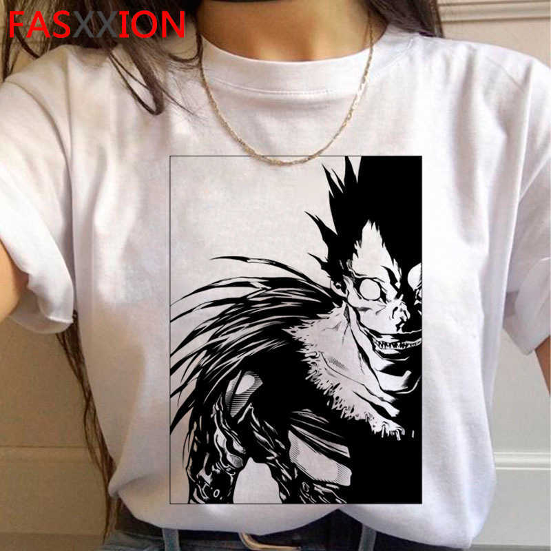 

death note tshirt clothes men print harajuku kawaii couple clothes summer top white t shirt couple clothes X0621, 531kkk