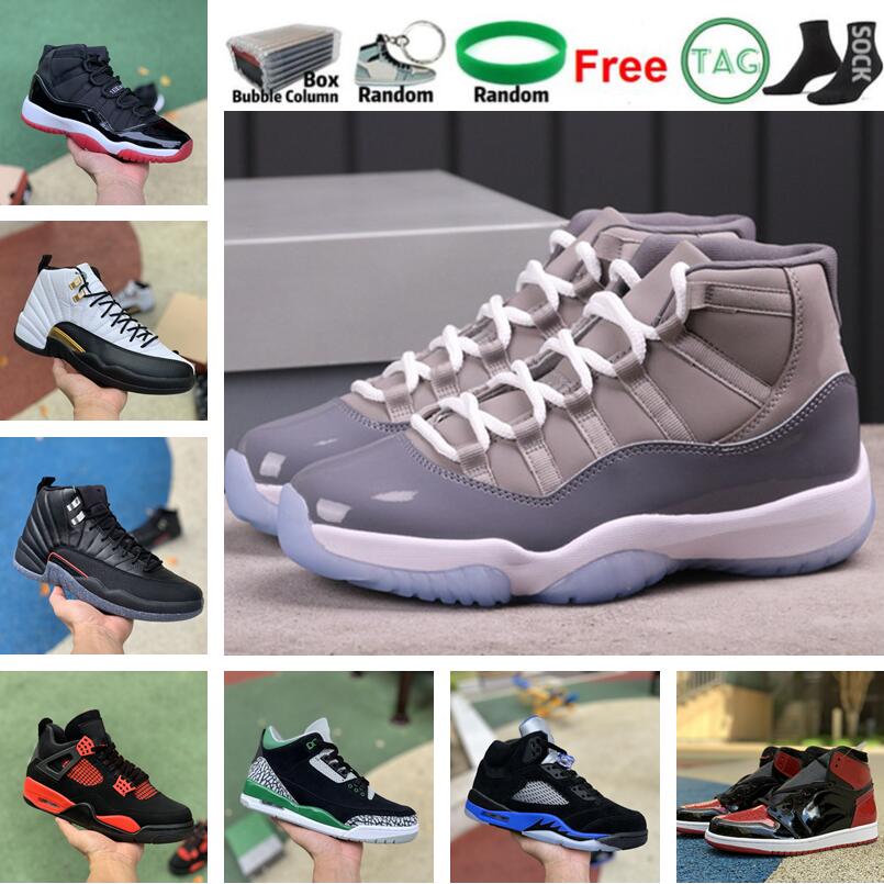 

4 Red Thunder 2022 Basketball Shoes 12 Taxi Twist Utility Black 1 Bred Patent Dark Mocha 1S Marina Blue 4S White Oreo Cement 11 Cool Grey Concord Blackout Sneakers, 19