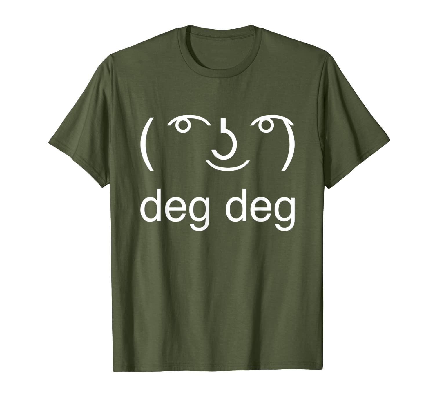 

lenny face meme | funny emoticon deg deg face memesters gift t-shirt, White;black