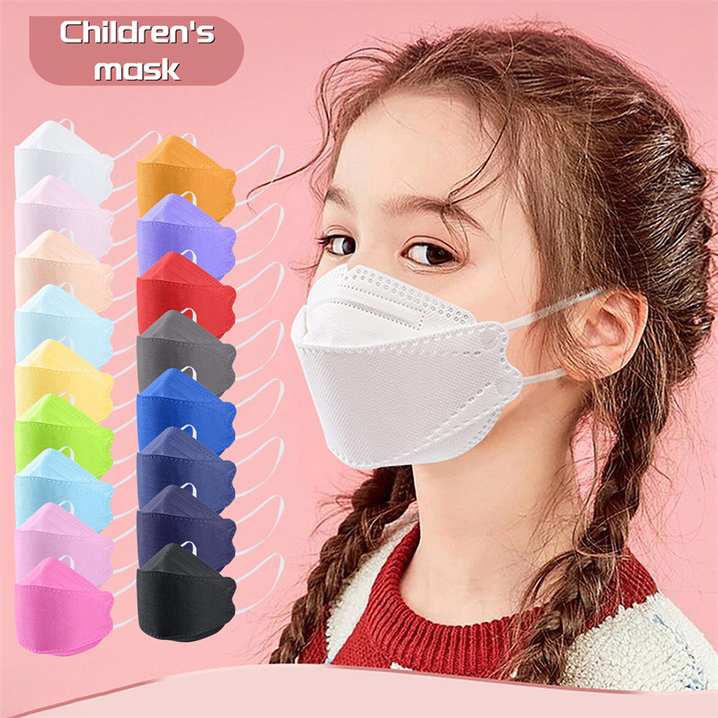 

17 Colors Kids KN95 Mask Factory supply directly 95% Filter Kid Colorful Activated Carbon Breathing 6 layer designer top sale