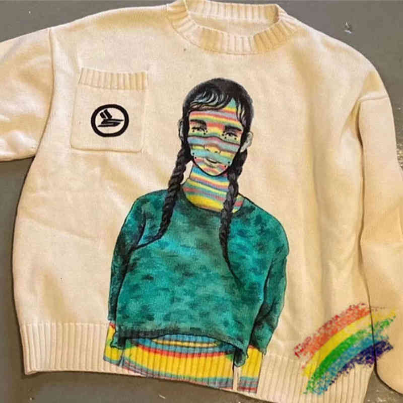 

Loose Born From Pain Sicko Men Woman 1:1 High Quality Crewneck Fw Sweater 0j8e