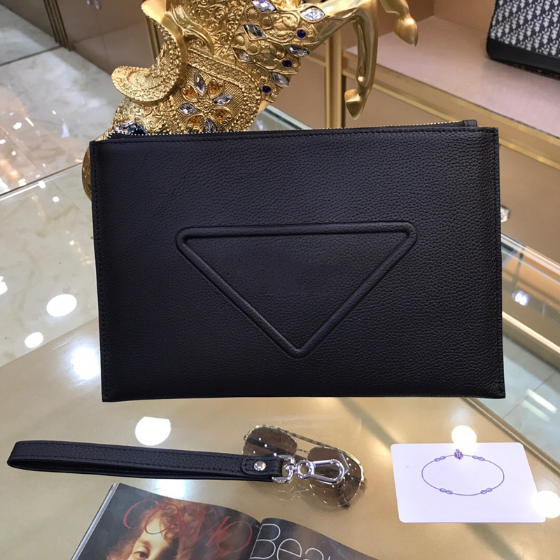 

2021 designer holder wallet men and women bag brand long ladies fashion clutch leather handbag wholesale, Black