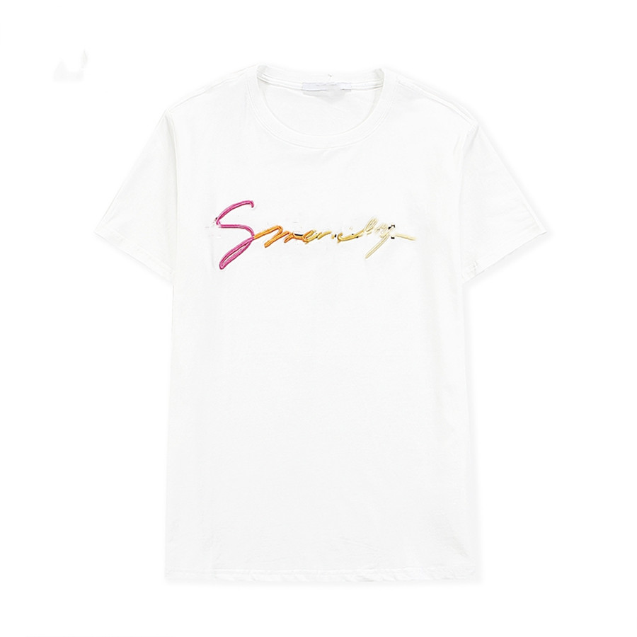 

New Luxury Embroidery Signature Streetwear T-Shirts Men Fashion Shark Print Tshirt Designers Tees Shirt Man Summer Clothing Crew Neck Tops S-2xl