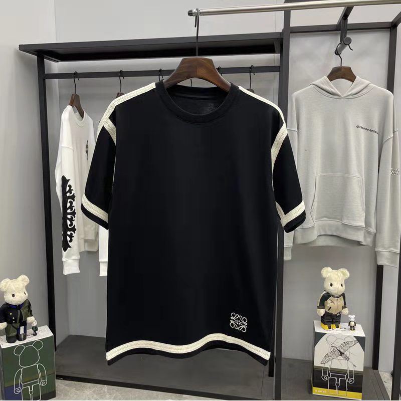 

2021 summer tide brand ins net red short-sleeved t shirts men and women embroidery loose round neck fried street half-sleeved t-shirt top, White;black