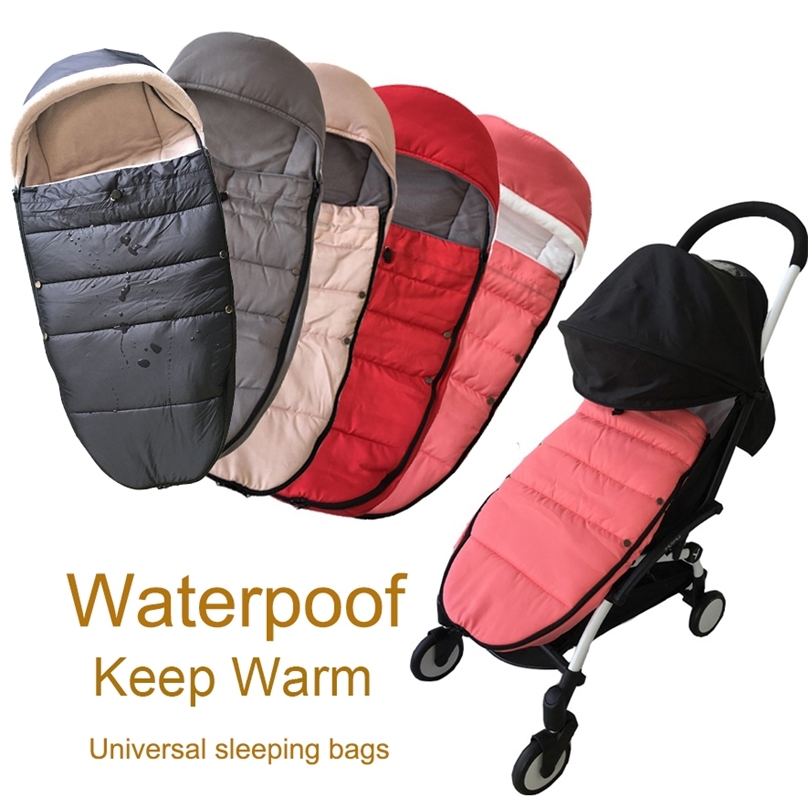 

Universal baby stroller accessories Winter socks Sleeping Bag Windproof Warm Sleepsack Baby Pushchair Footmuff For Babyzen yoyo 210913