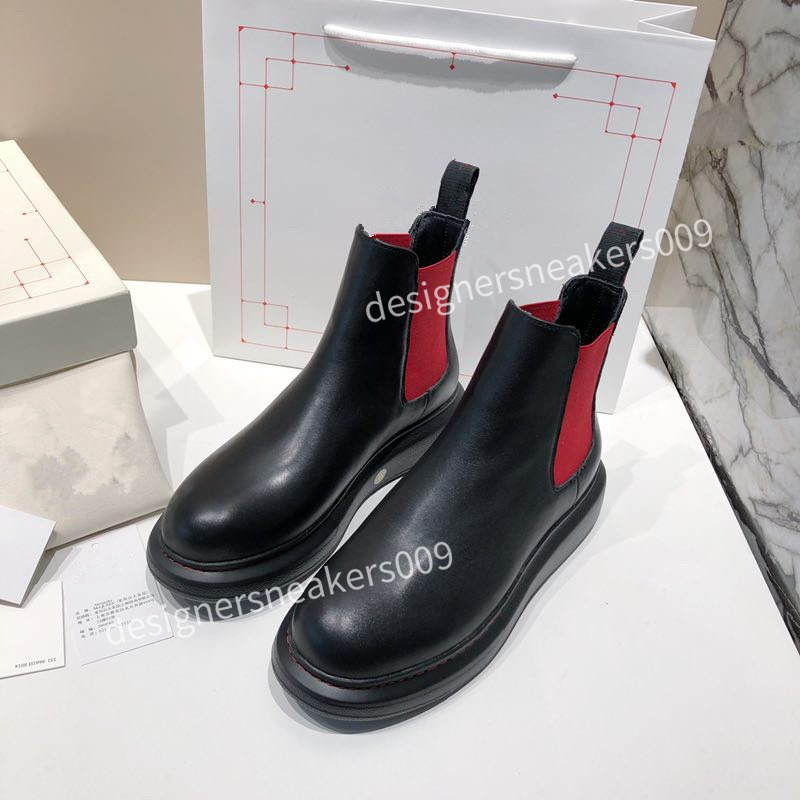 

2021 Style Top Patent Calfskin Martin Boots Womens Plaid Tweed Platform Flat Ankle Boot Black White Leather Lace-up Winter Shoes 34-41, 03