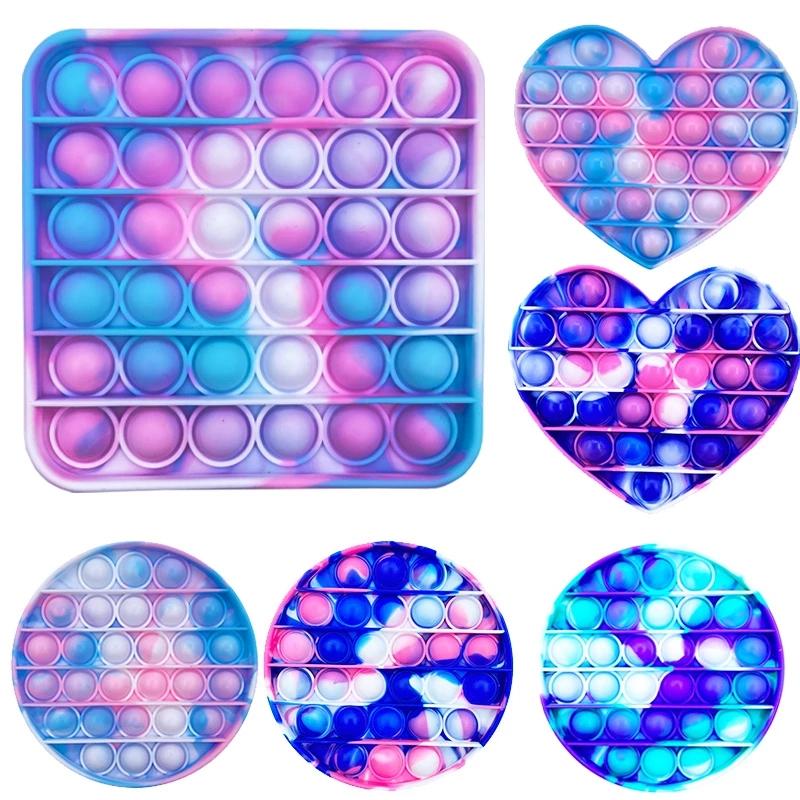 

Pop it hot push bubble fidget relief toys adult soft pop it anti stress toy gift anti stress box
