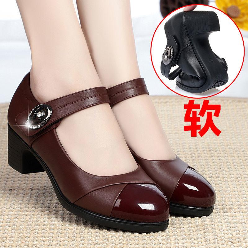 

Dress Shoes Women Heels Red Heel Women's Chaussure Femme Zapatos Mujer, Black real soft skin