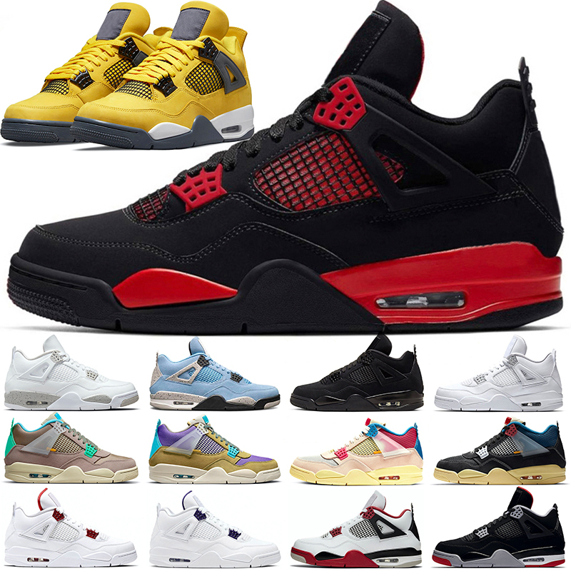 

Golf shoe 4s Men Basketball Shoes 4 Red Thunder Lightning White Oreo University Blue Black Cat Pure Money Bred Metallic Purple Mens Trainers Sports, #11 what the