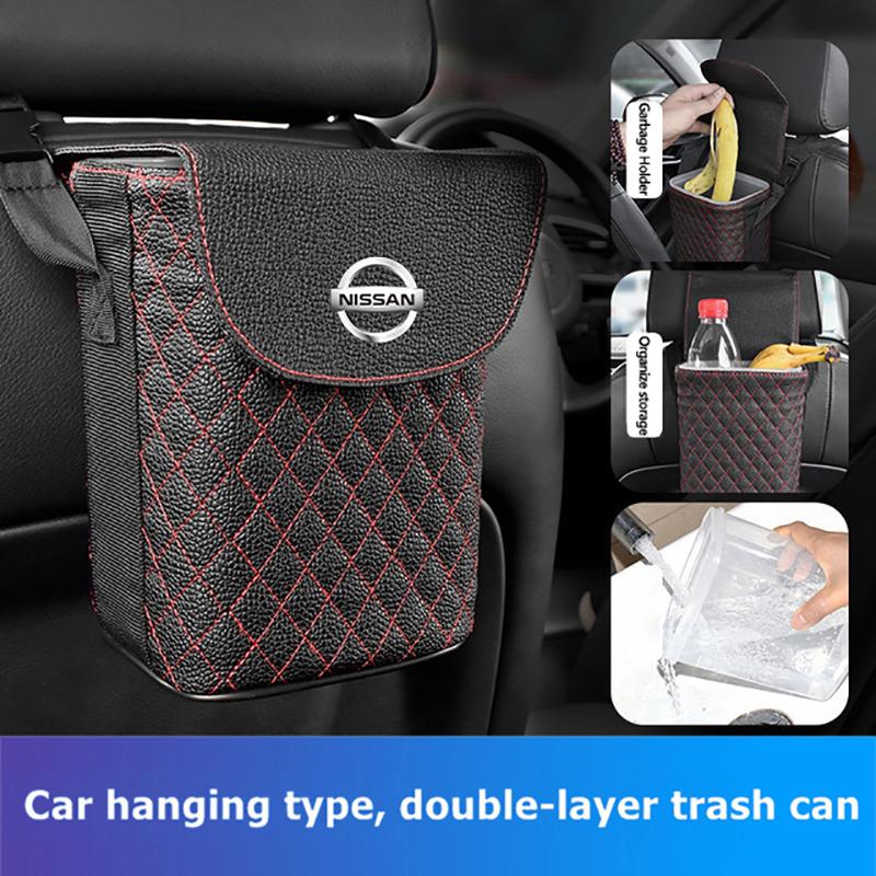 

Car Trash Can Ashbin For Altima Almera Titan Teana Leaf X-Trail Qashqai Juke Note Narava Tiida Sunny Garbage Storage Box Other Interi Interi