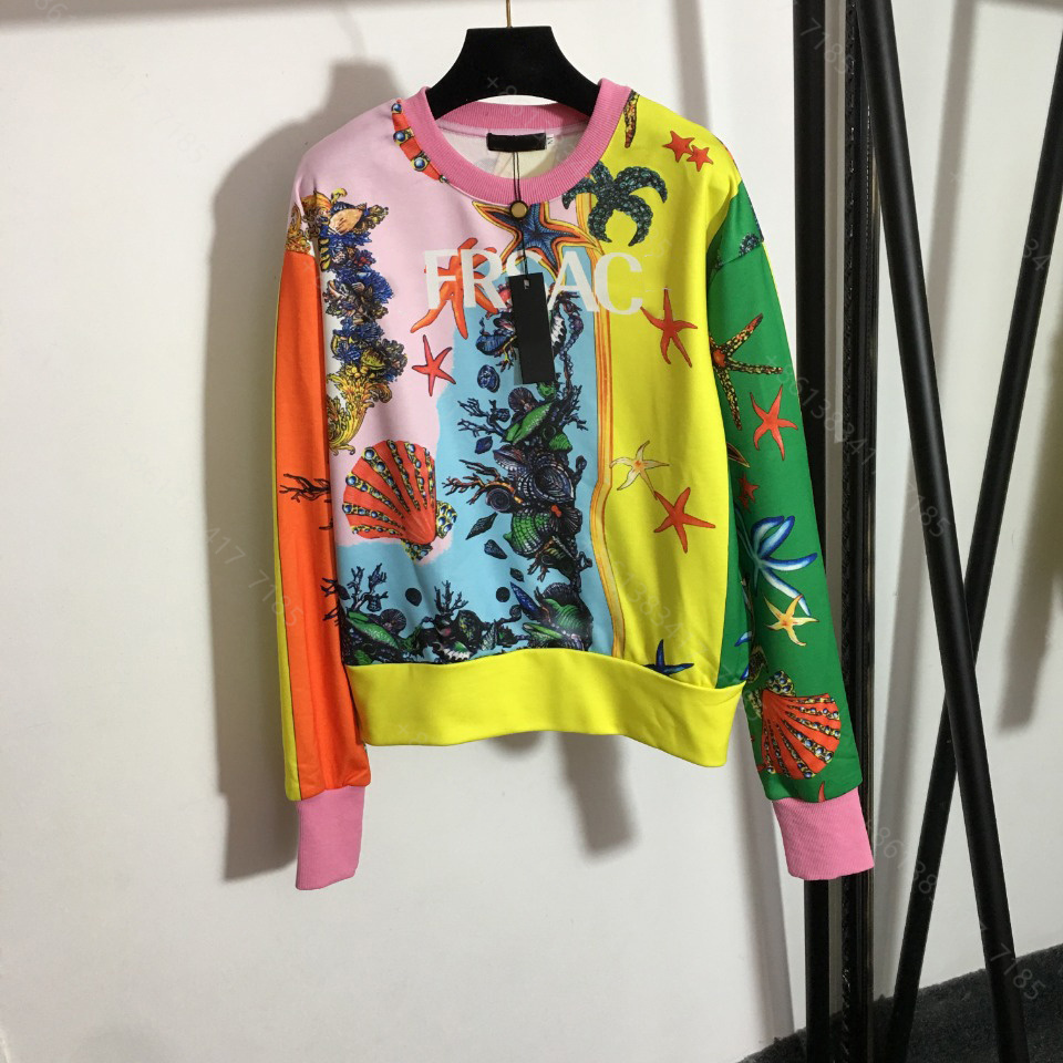 

21ss designer hoodie sweater women brand high-end hoodies coat starfish pattern long sleeve girl blouse casual round neck pullover factory wholesale, Supplementary price difference