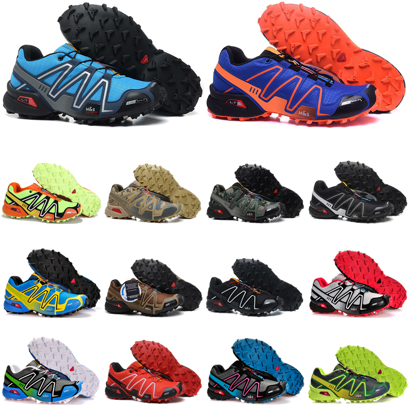 

Top Quality speed cross 3 outdoor mens running shoes SpeedCross runner Jogging III Black Green Red Blue Men Trainers Sports Sneakers chaussures zapatos, Color #3